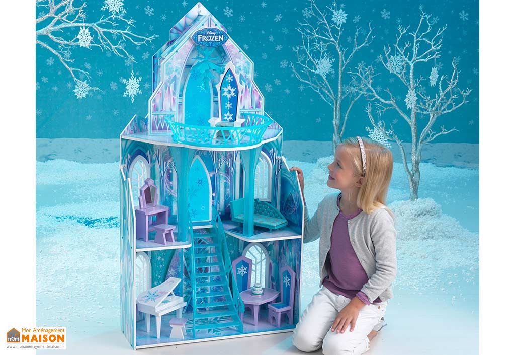 maison de poupees disney le chateau de glace de la reine des neiges