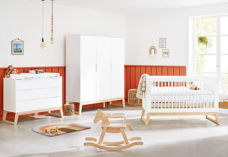 Chambre enfant complète Palfi : Lit enfant, armoire et commode