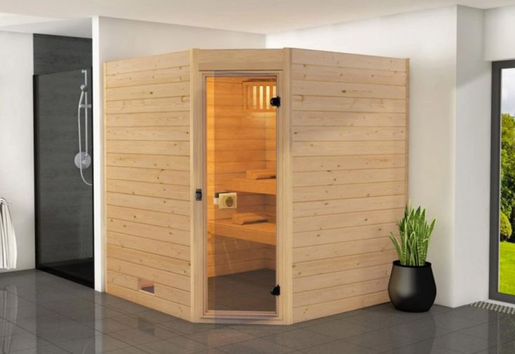 Sauna traditionnel en bois 189 x 189 cm  – Oland Plus