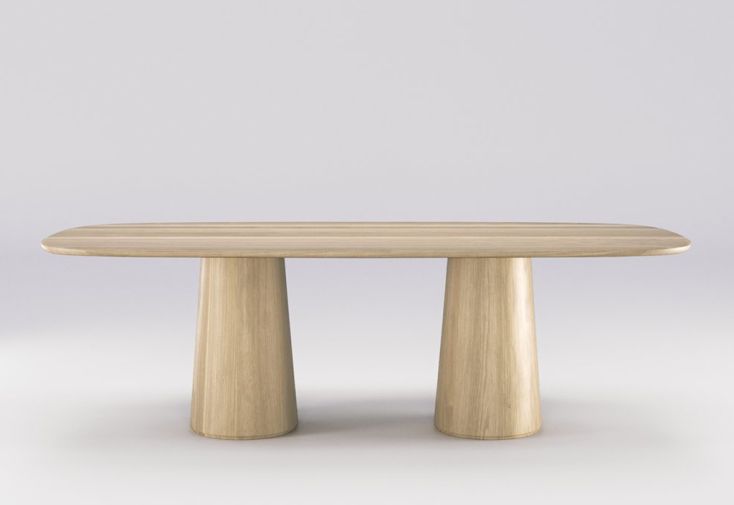 Table à manger en bois massif Amos – 180 x 100 x 75 cm