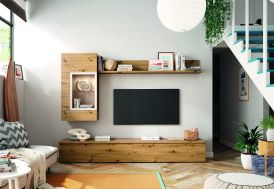 Ensemble meuble TV mural + placards et vitrines Switch - ASM