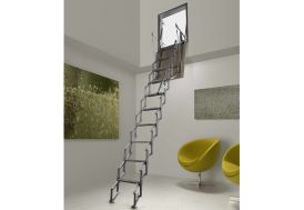 Escalier Pliable en Bois Comfort : 190 à 310 cm – Finition Naturelle -  Klapster