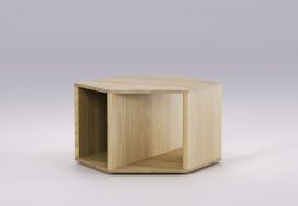 Table basse en bois massif Wewood Hexa