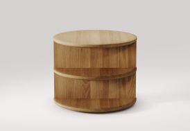 Table de chevet en bois massif Wewood Triplex