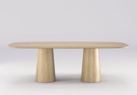 Table à manger en bois massif Wewood Amos