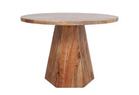 Table à manger ronde en bois d’acacia et manguier