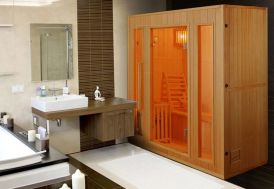 Zen sauna d'intérieur à vapeur pour 3 personnes