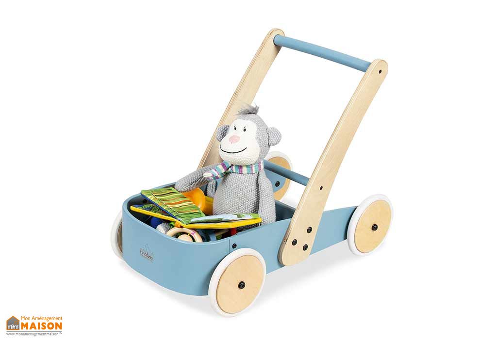 Chariot de marche pour bébé en bois Italtrike - Apesanteur