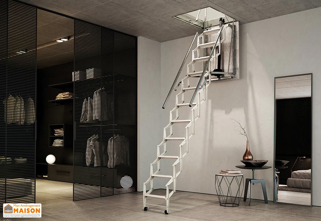Escalier pliable en bois Ultra Light : 130 à 315 cm – finition