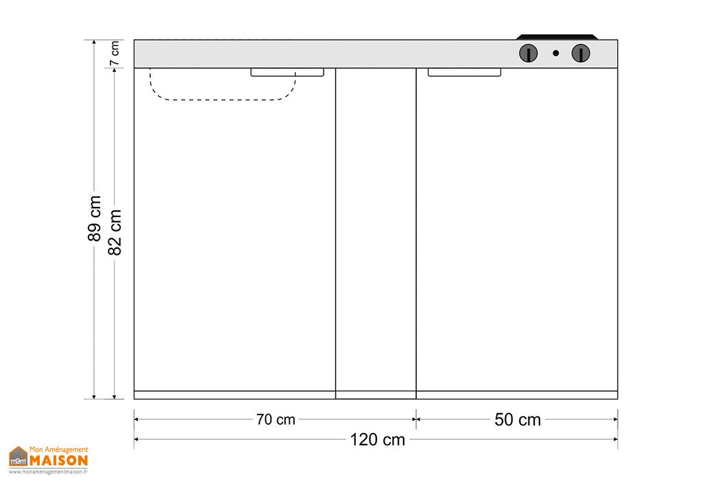 Mini-Cuisine Inox avec Frigo, L-V et Induction MPGSES 120 - Stengel