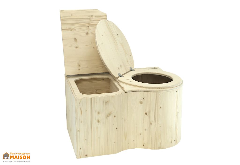 Abattant toilette sèche bois huilé épicéa, Fabrication artisanale