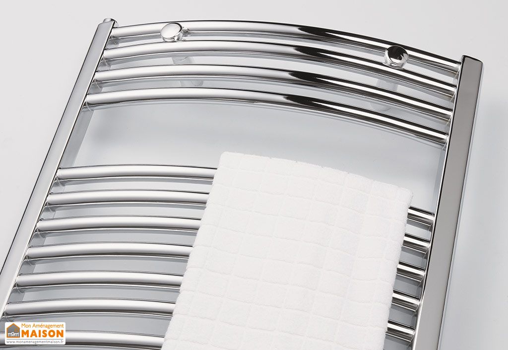 Sèche-serviette électrique design ZETA T acier blanc 20 formats, Cicsa